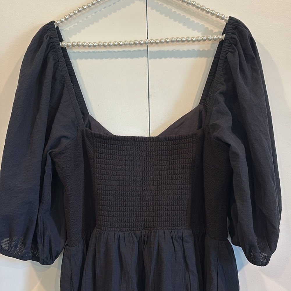Maeve Puff Sleeve Mini Dress Black Size XL - Picture 10 of 16